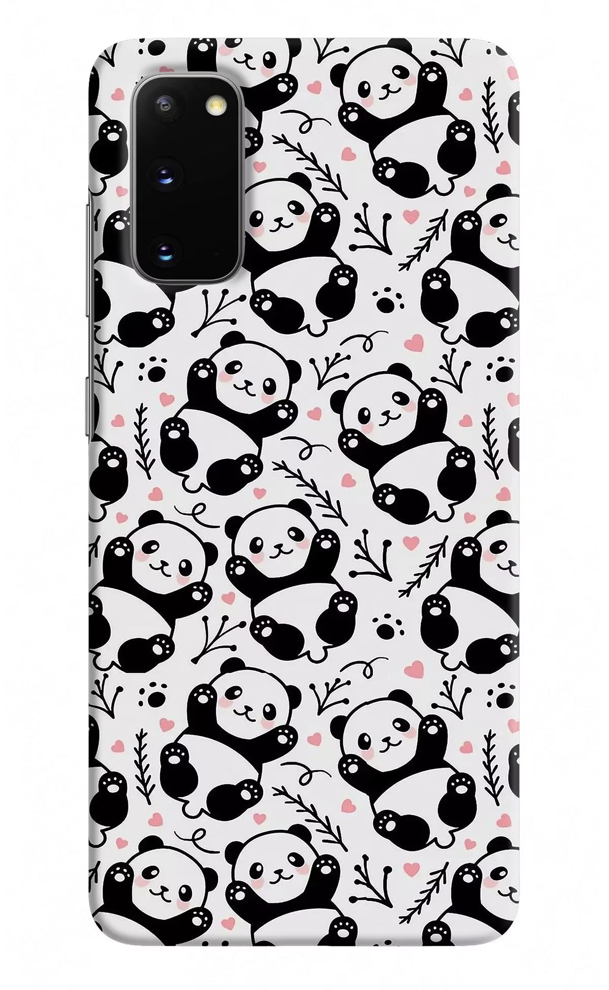 Cute Panda Samsung S20 Hard Case Back Cover by Casekaro
