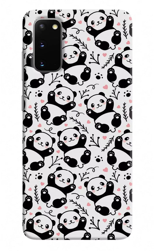 Cute Panda Samsung S20 Hard Case Back Cover by Casekaro