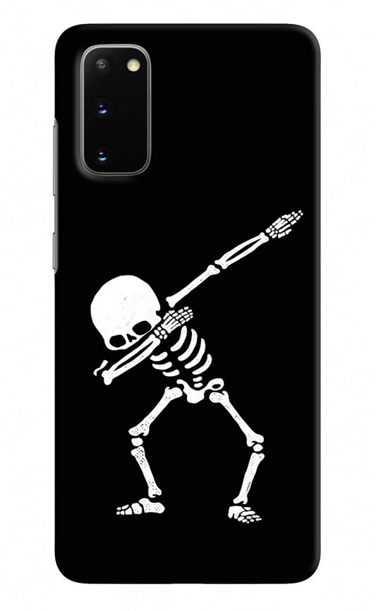 Dabbing Skeleton Art Samsung S20 Hard Case Back Cover by Casekaro