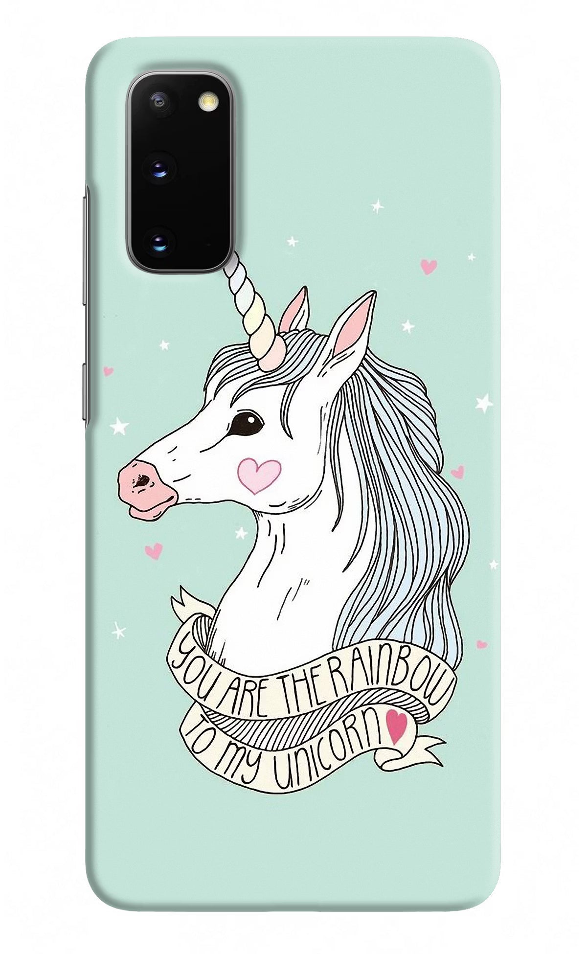 Unicorn Wallpaper Samsung S20 Hard Case Back Cover by Casekaro