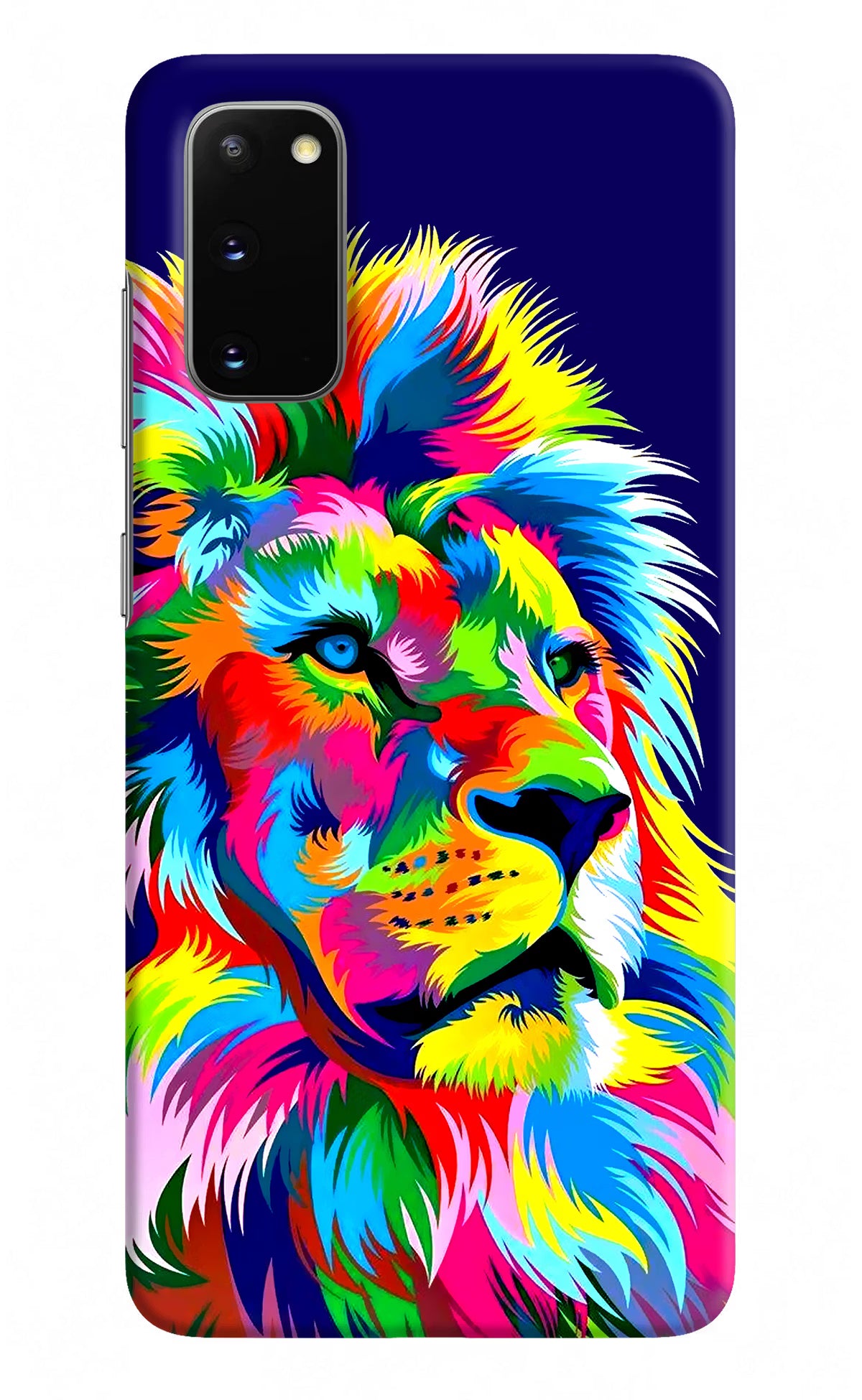 Vector Art Lion Samsung S20 Hard Case Back Cover by Casekaro