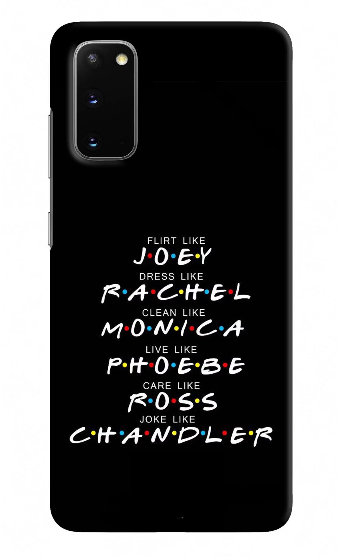 FRIENDS Character Samsung S20 Hard Case Back Cover by Casekaro