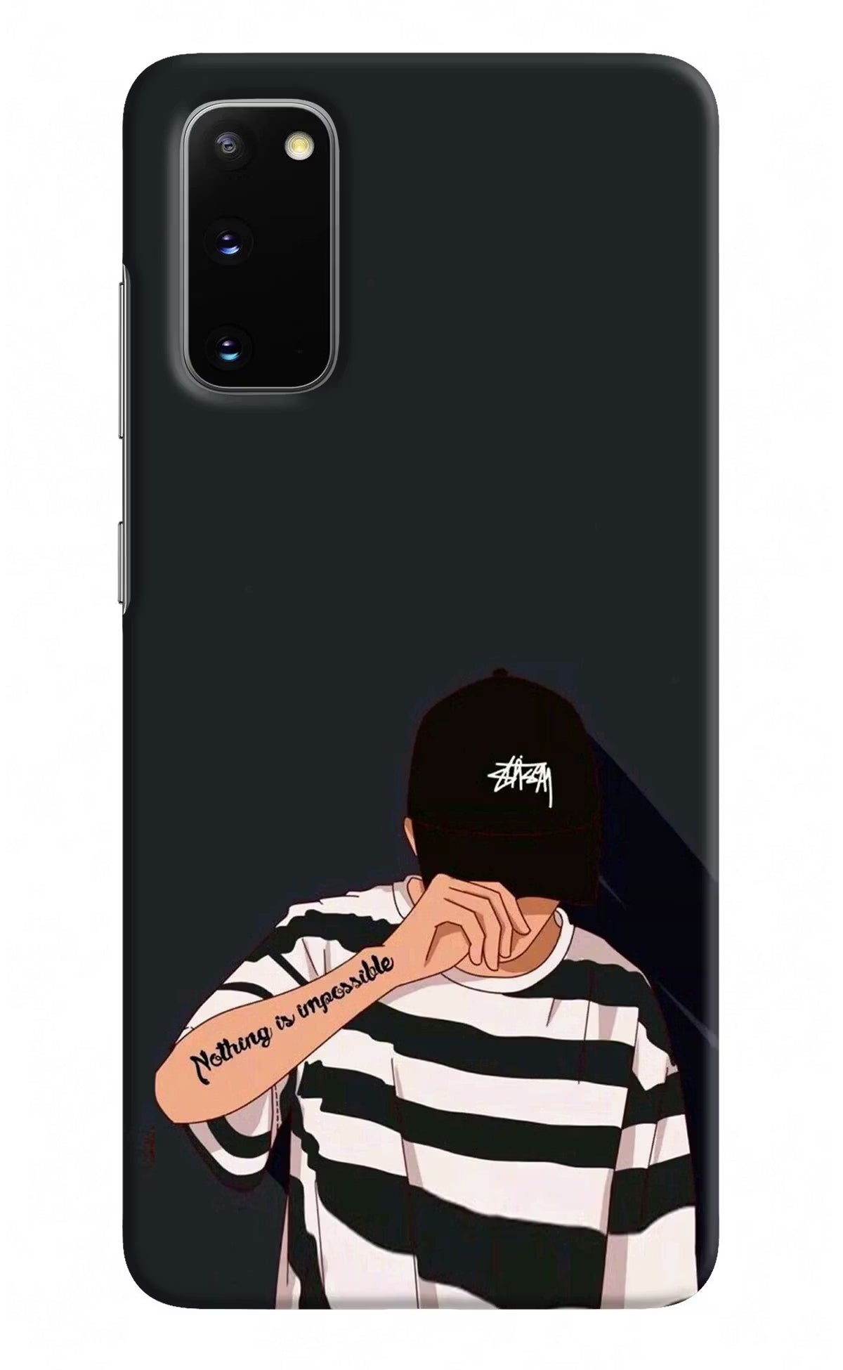 Aesthetic Boy Samsung S20 Hard Case Back Cover by Casekaro