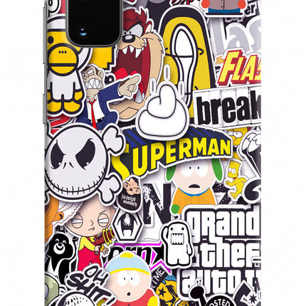 Sticker Bomb Samsung S20 Hard Case Back Cover by Casekaro