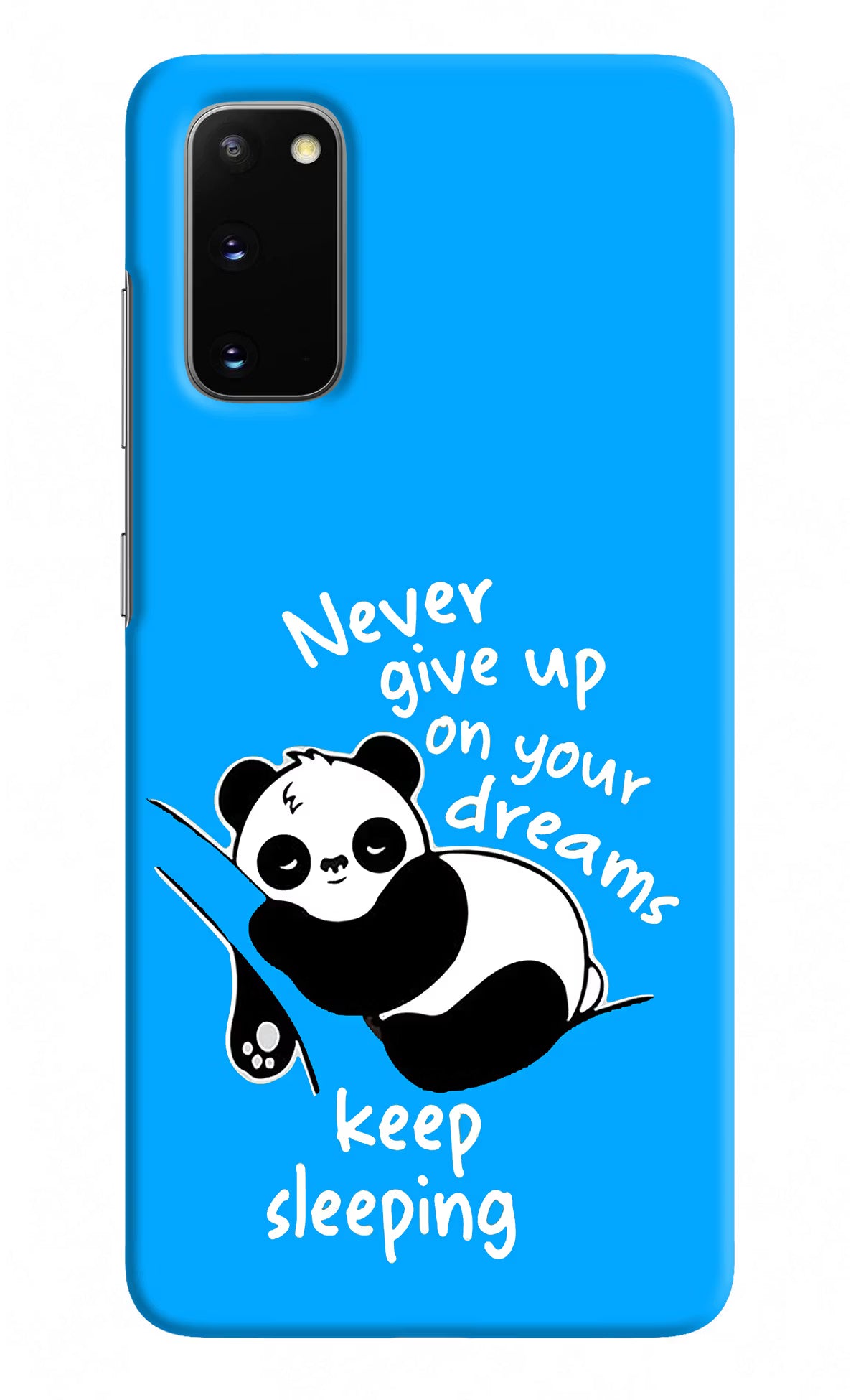 Keep Sleeping Samsung S20 Hard Case Back Cover by Casekaro
