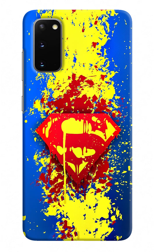 Superman logo Samsung S20 Hard Case Back Cover by Casekaro
