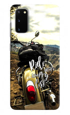 Ride More Worry Less Samsung S20 Hard Case Back Cover by Casekaro
