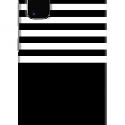 Black and White Print Samsung S20 Hard Case Back Cover by Casekaro