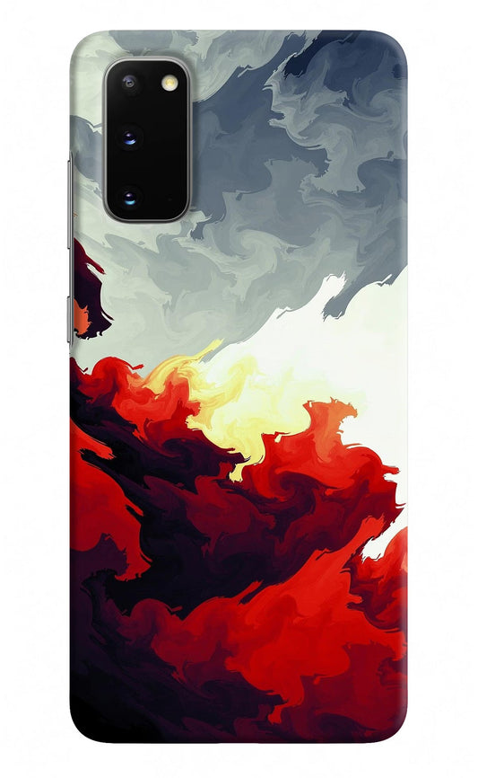 Fire Cloud Samsung S20 Hard Case Back Cover by Casekaro