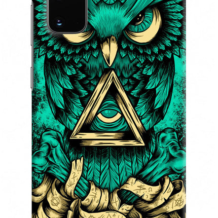 Green Owl Samsung S20 Hard Case Back Cover by Casekaro