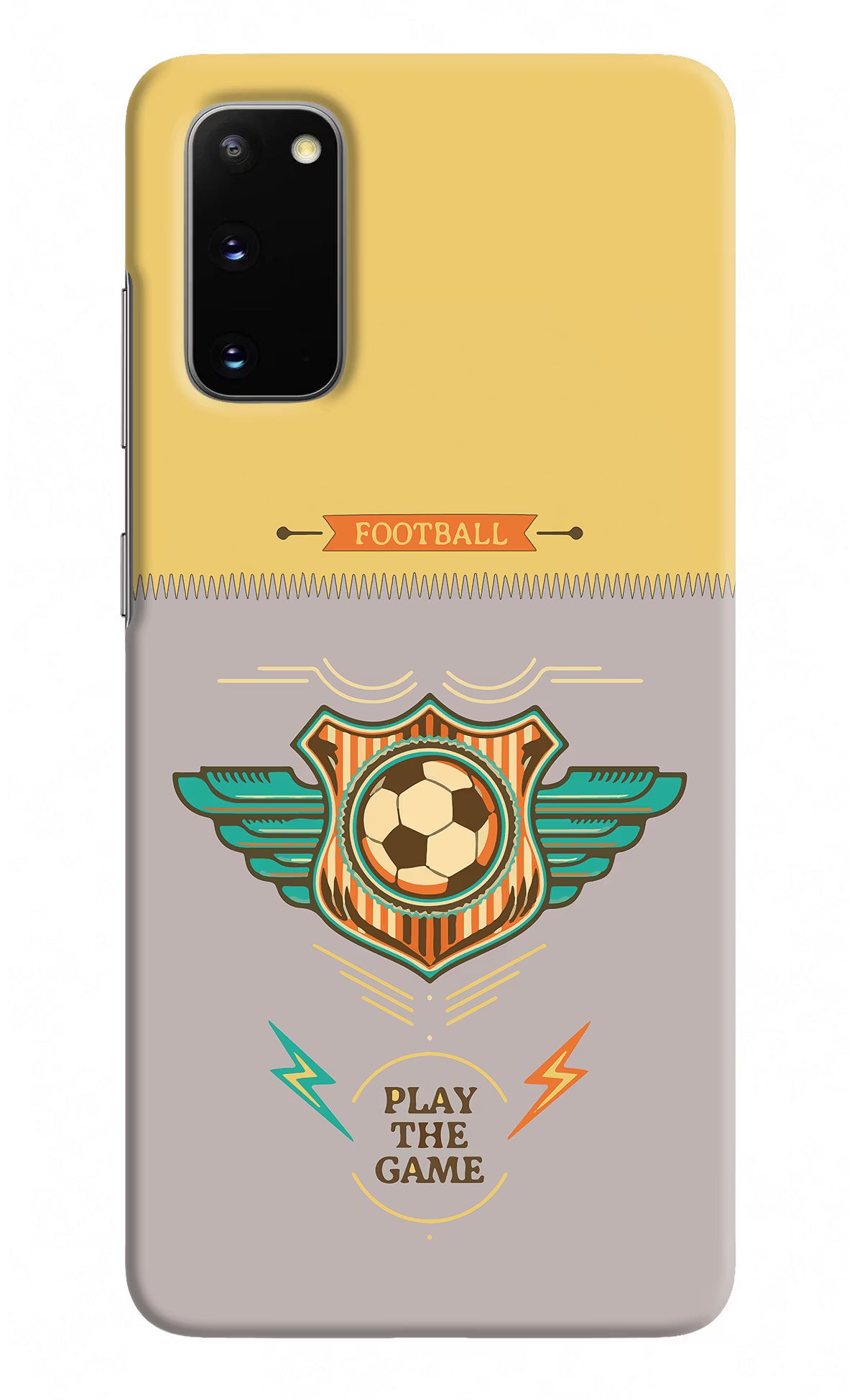 Football Samsung S20 Hard Case Back Cover by Casekaro