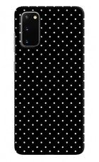 White Dots Samsung S20 Hard Case Back Cover by Casekaro
