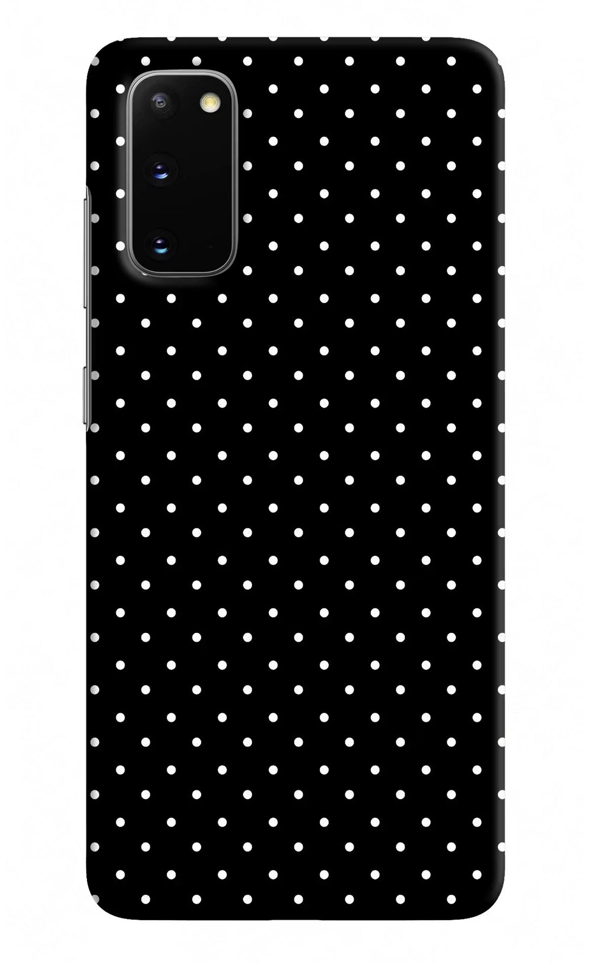 White Dots Samsung S20 Hard Case Back Cover by Casekaro