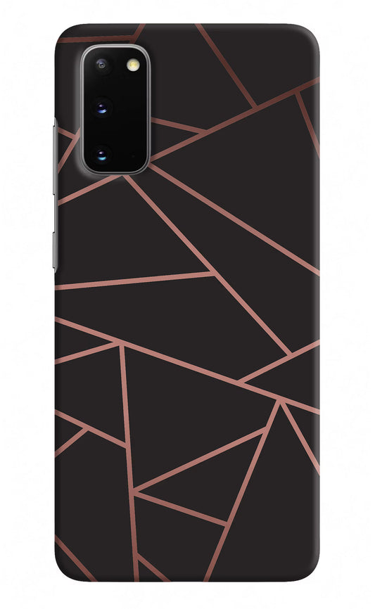 Geometric Pattern Samsung S20 Hard Case Back Cover by Casekaro