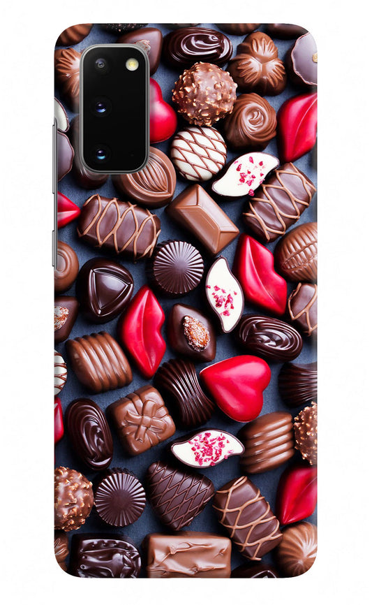 Chocolates Samsung S20 Hard Case Back Cover by Casekaro