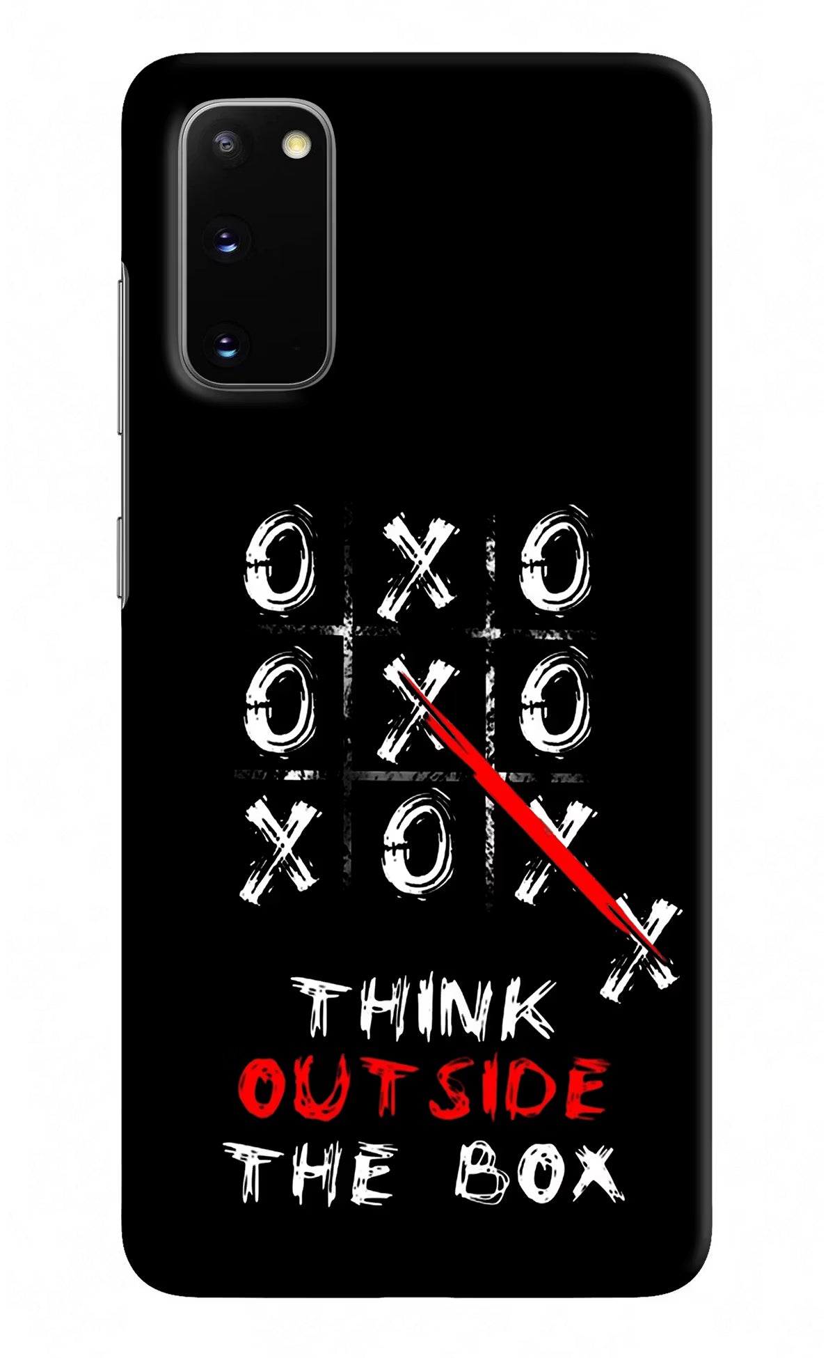 Think out of the BOX Samsung S20 Hard Case Back Cover by Casekaro