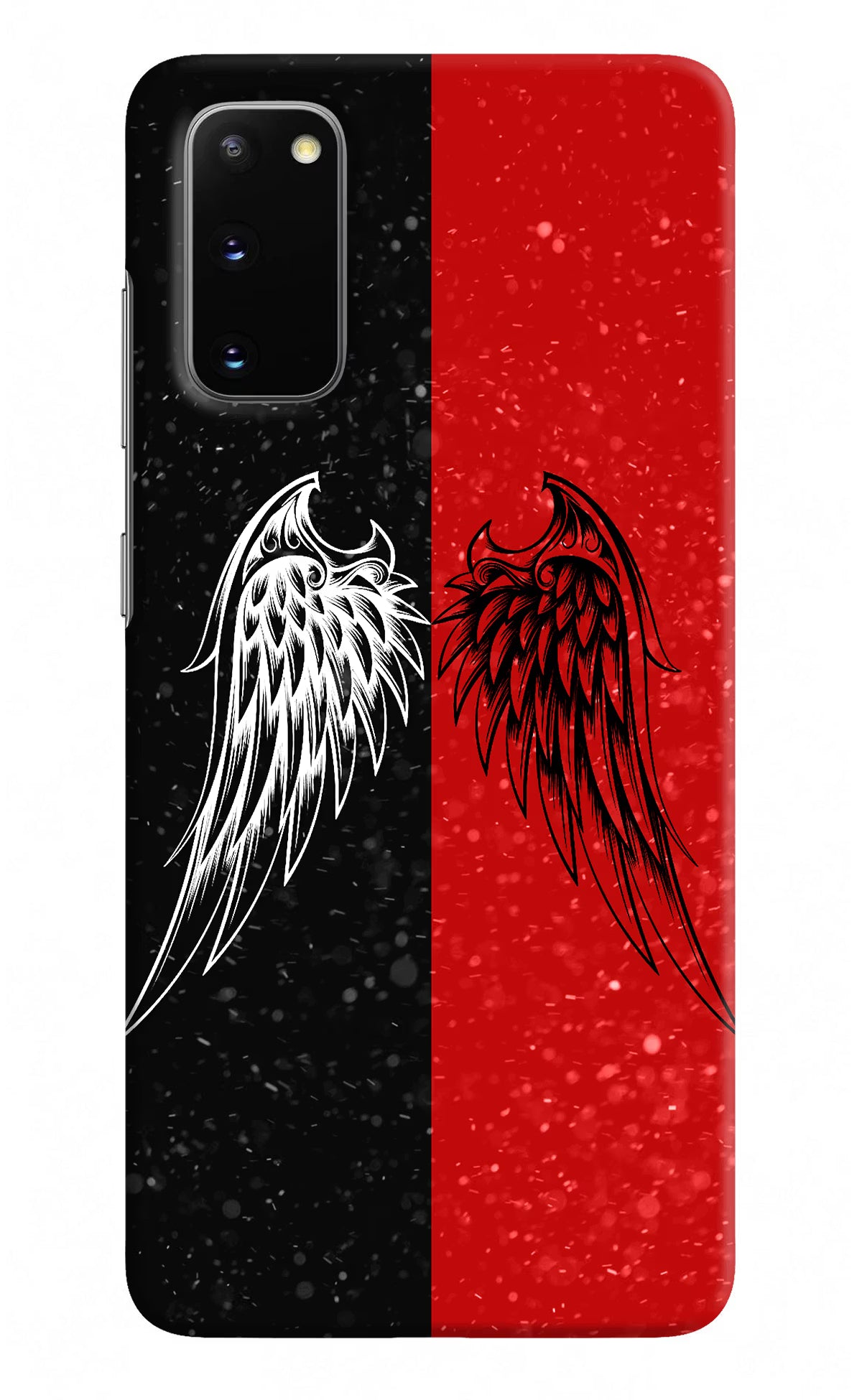 Wings Samsung S20 Hard Case Back Cover by Casekaro