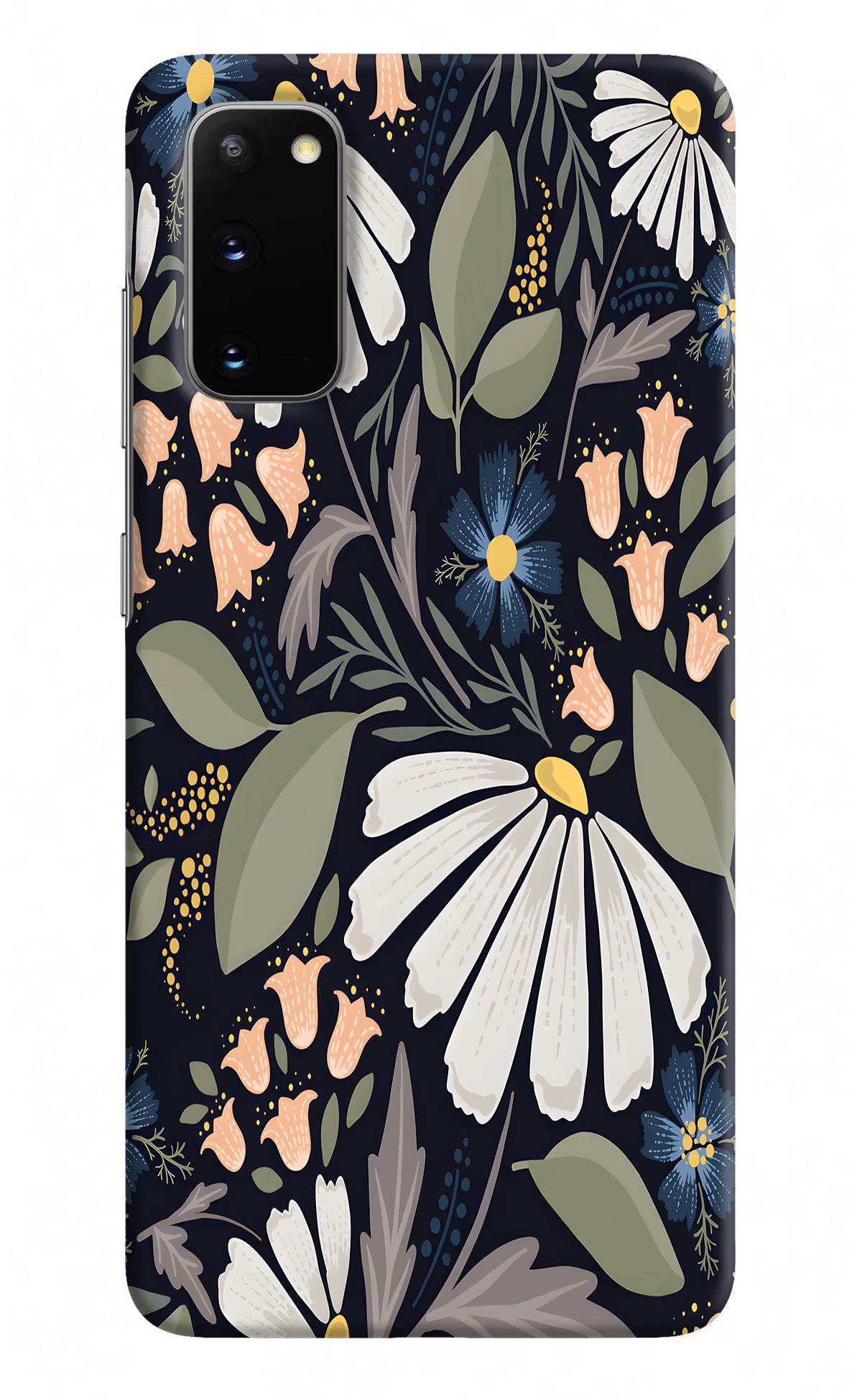 Flowers Art Samsung S20 Hard Case Back Cover by Casekaro