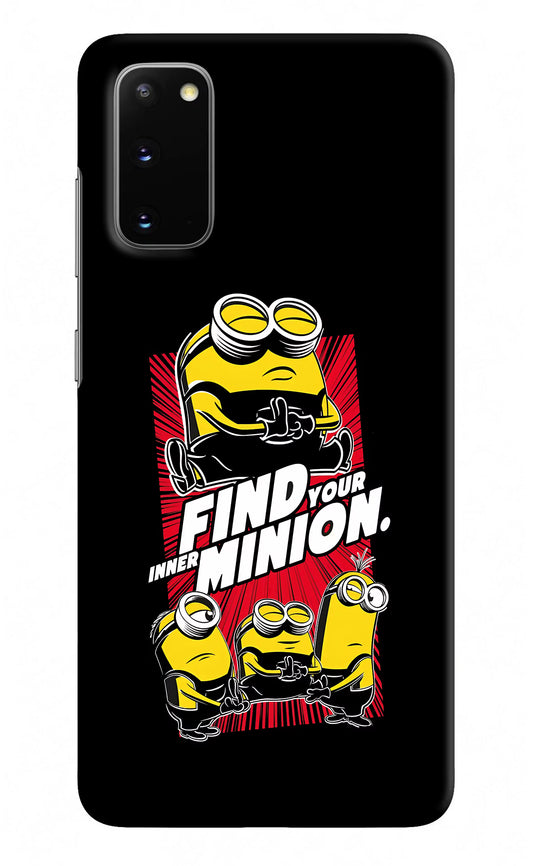 Find your inner Minion Samsung S20 Hard Case Back Cover by Casekaro