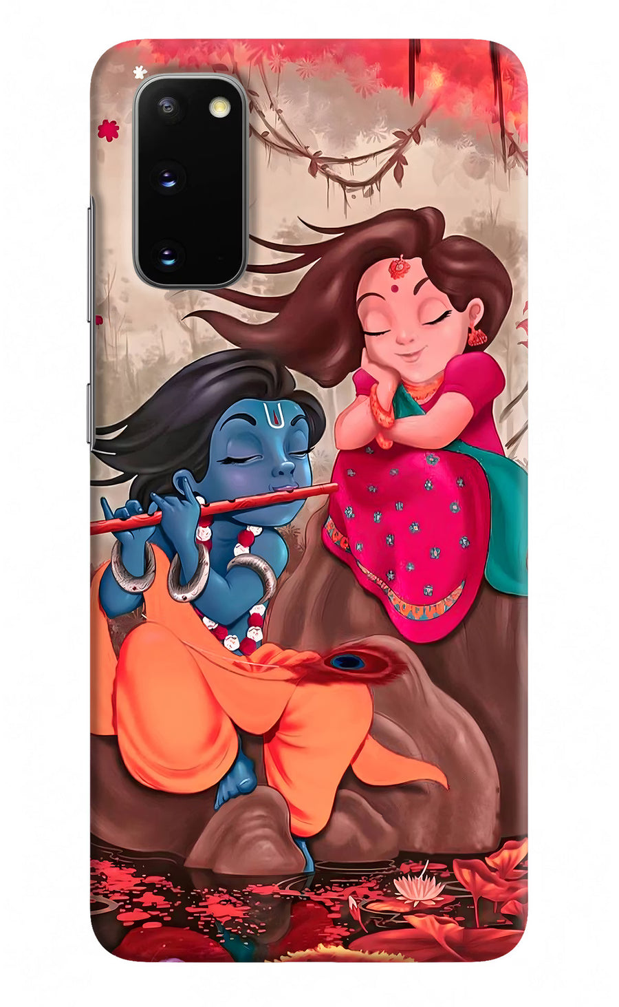 Radhe Krishna Samsung S20 Back Cover, Hard case