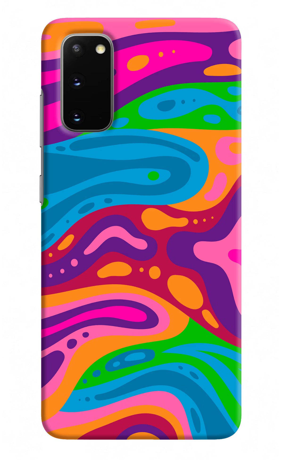 Trippy Pattern Samsung S20 Hard Case Back Cover by Casekaro