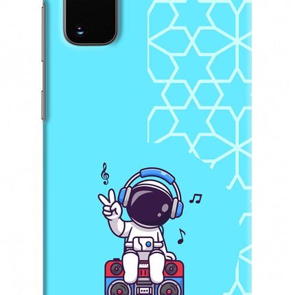 Cute Astronaut Chilling Samsung S20 Hard Case Back Cover by Casekaro