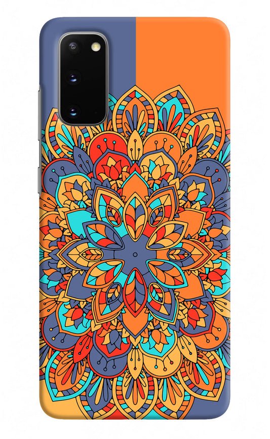 Color Mandala Samsung S20 Hard Case Back Cover by Casekaro