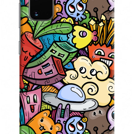 Veggie Doodle Samsung S20 Hard Case Back Cover by Casekaro