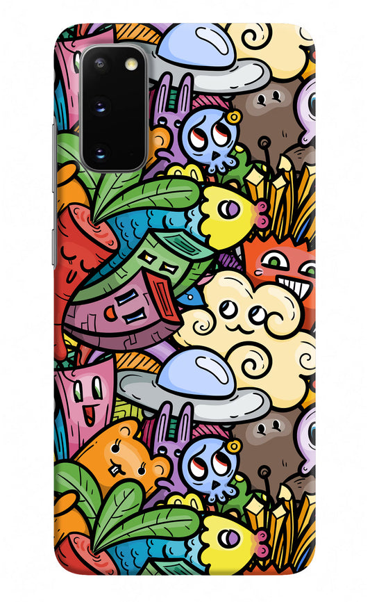 Veggie Doodle Samsung S20 Hard Case Back Cover by Casekaro