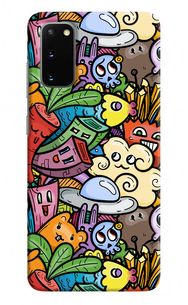 Veggie Doodle Samsung S20 Hard Case Back Cover by Casekaro