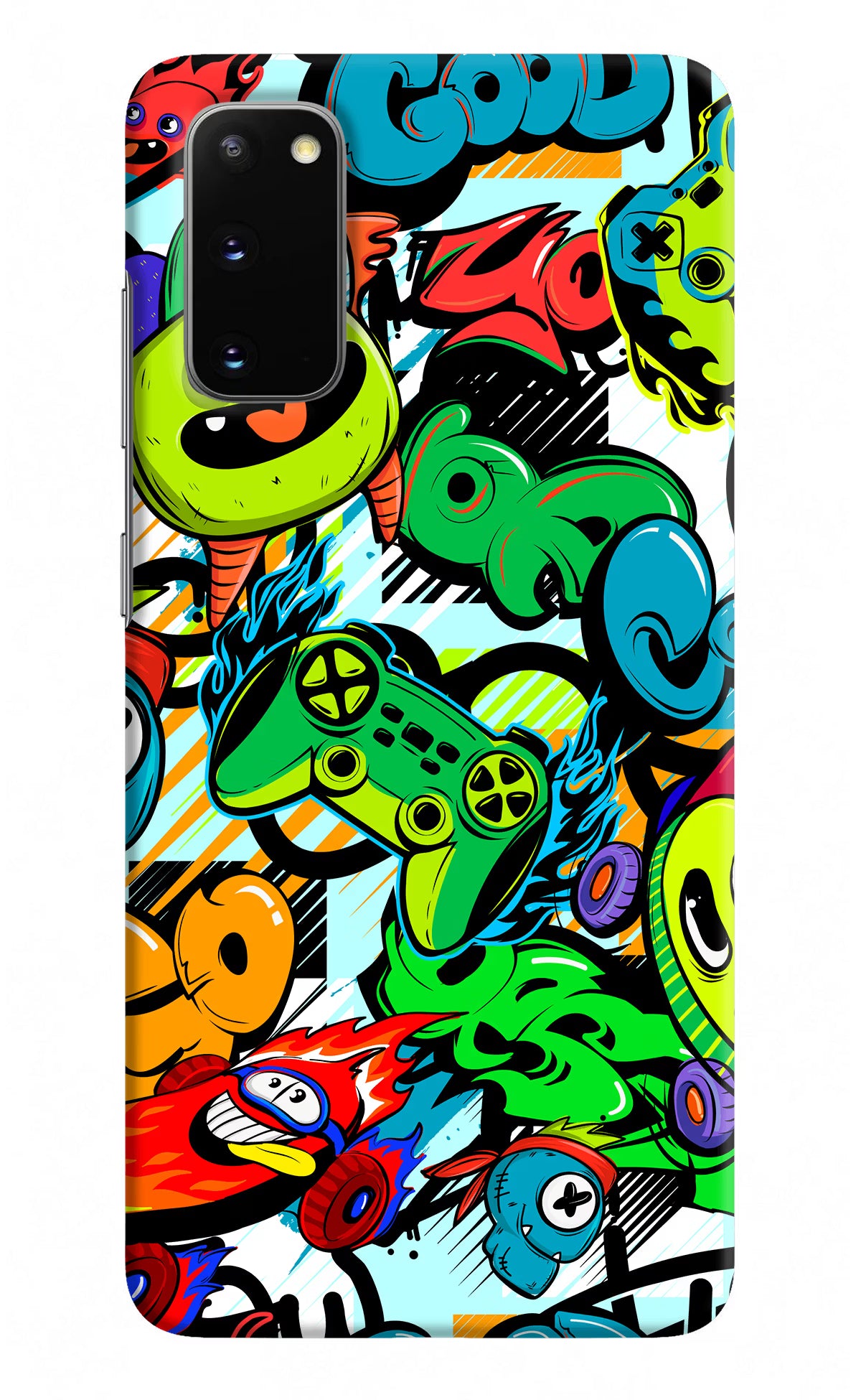 Game Doodle Samsung S20 Hard Case Back Cover by Casekaro