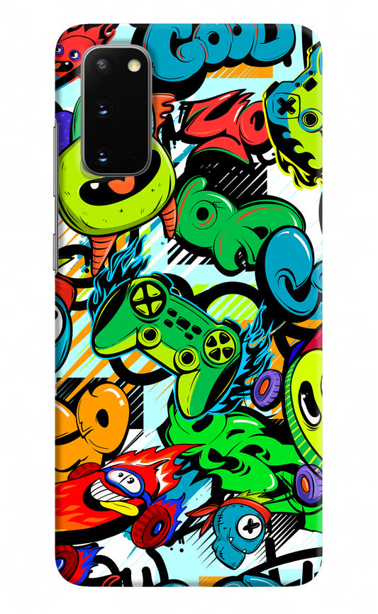 Game Doodle Samsung S20 Hard Case Back Cover by Casekaro