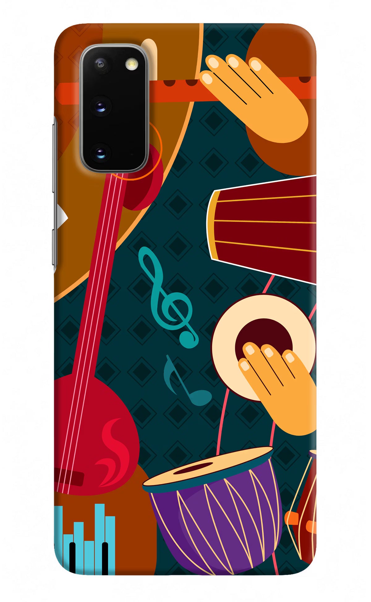 Music Instrument Samsung S20 Hard Case Back Cover by Casekaro