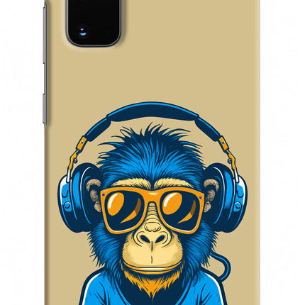 Monkey Headphone Samsung S20 Hard Case Back Cover by Casekaro