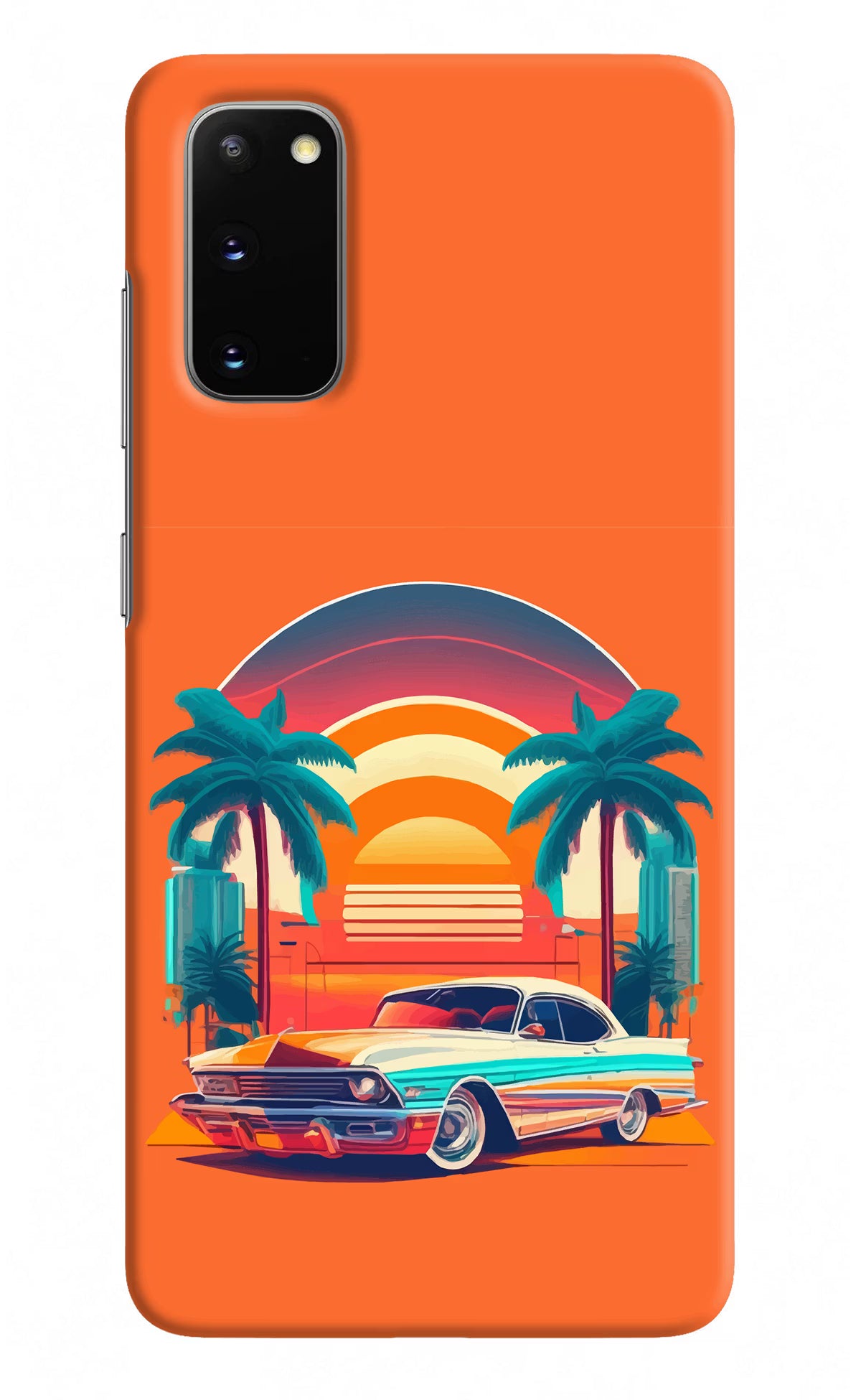 Palm Drive 80s Samsung S20 Hard Case Back Cover by Casekaro
