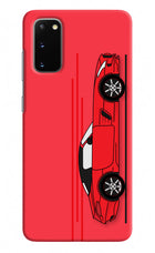 Red Velocity Samsung S20 Hard Case Back Cover by Casekaro