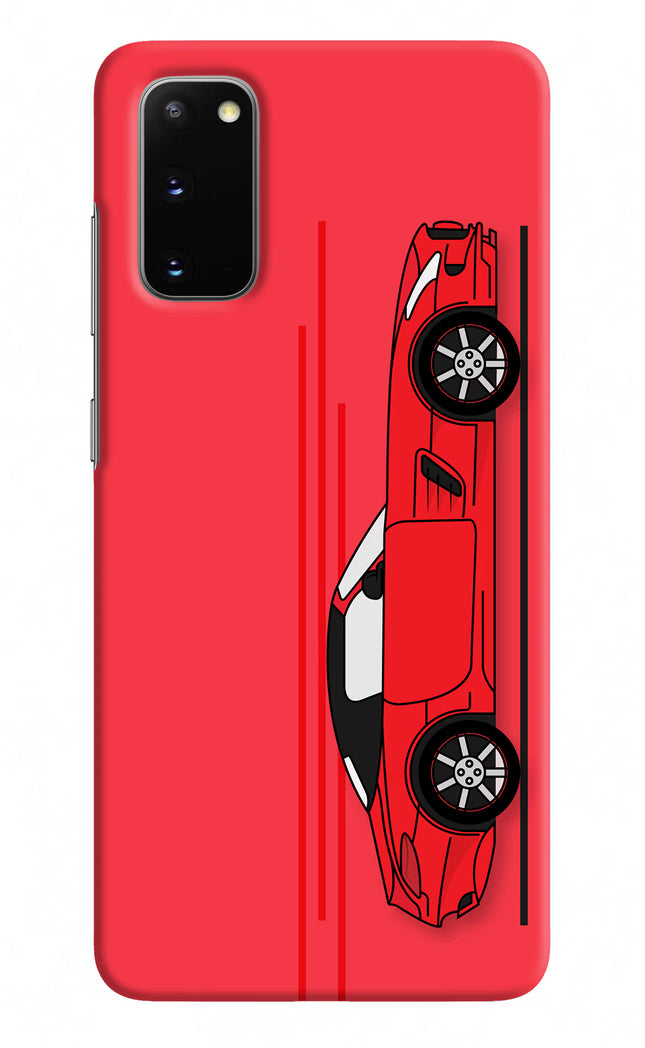 Red Velocity Samsung S20 Hard Case Back Cover by Casekaro