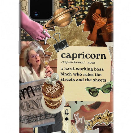 Capricorn Zodiac Samsung S20 Hard Case Back Cover by Casekaro
