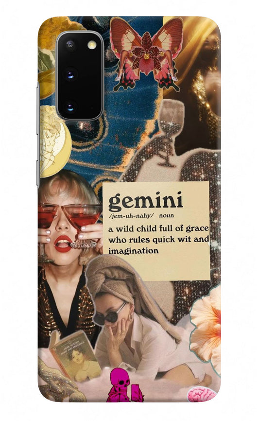 Gemini Zodiac Samsung S20 Hard Case Back Cover by Casekaro