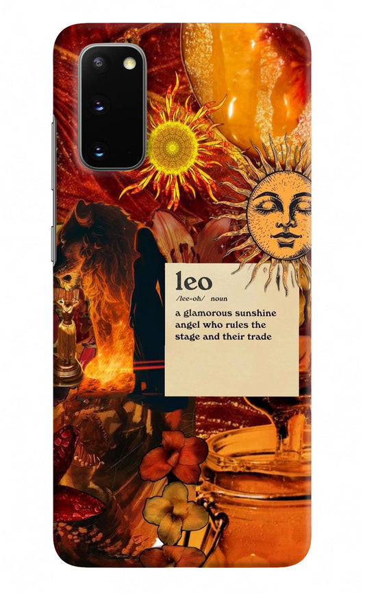 Leo Zodiac Samsung S20 Hard Case Back Cover by Casekaro