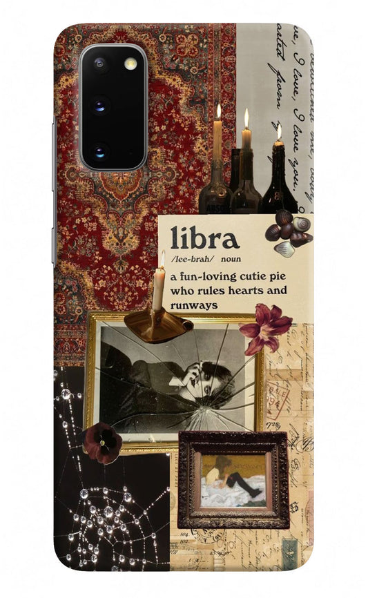 Libra Zodiac Samsung S20 Hard Case Back Cover by Casekaro