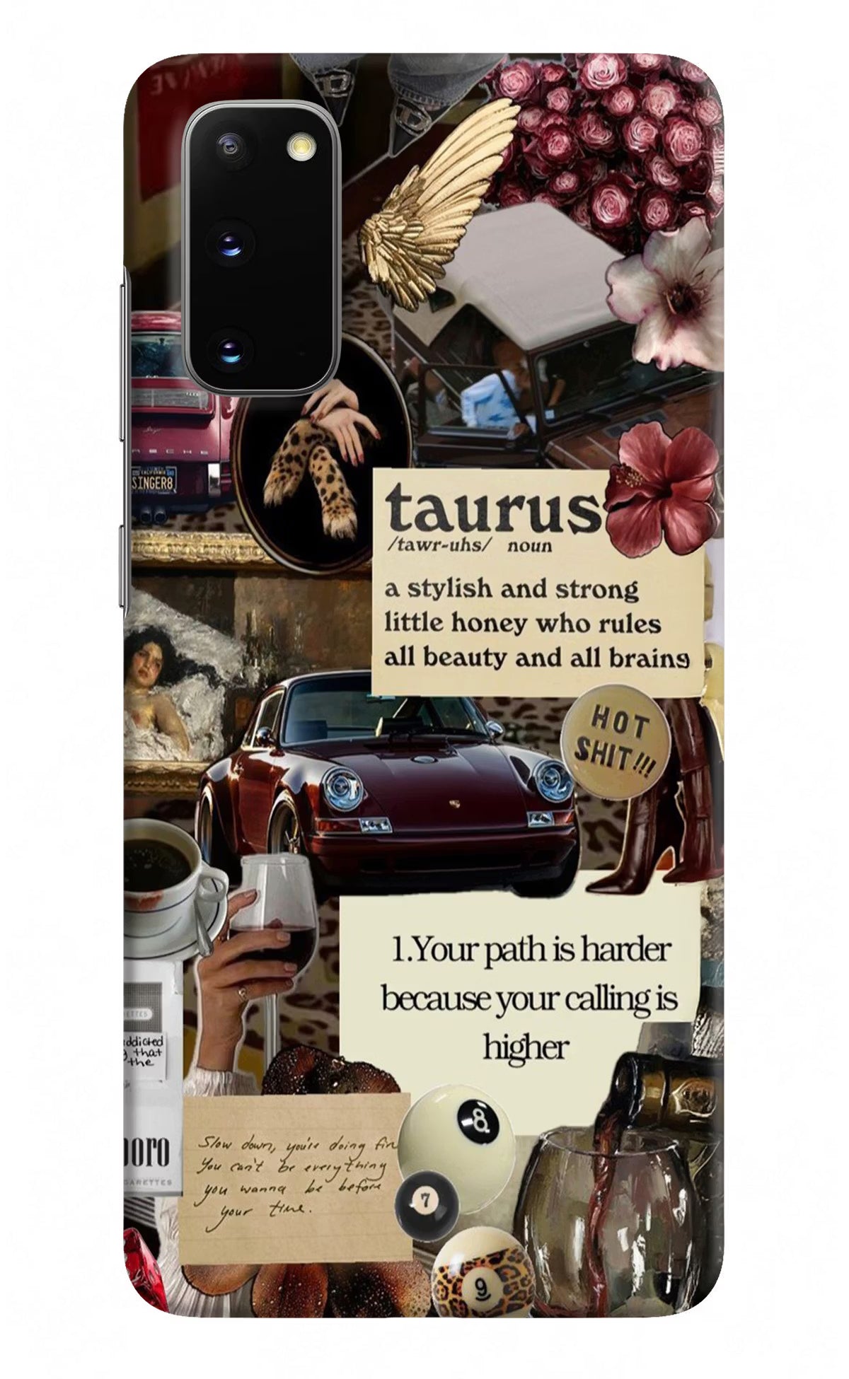 Taurus Zodiac Samsung S20 Hard Case Back Cover by Casekaro