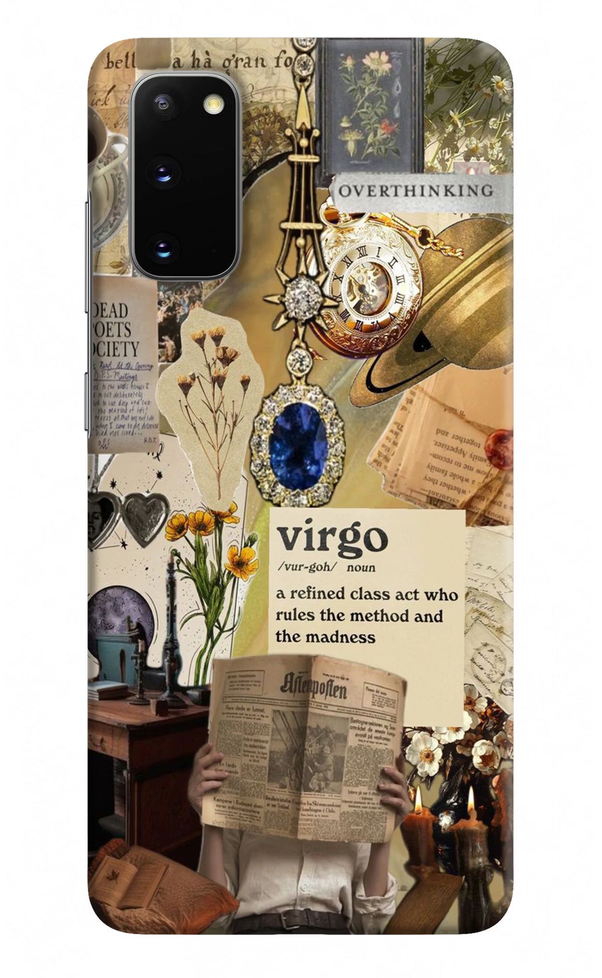 Virgo Zodiac Samsung S20 Hard Case Back Cover by Casekaro