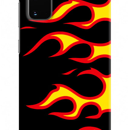 Side Sweep Flames Samsung S20 Hard Case Back Cover by Casekaro