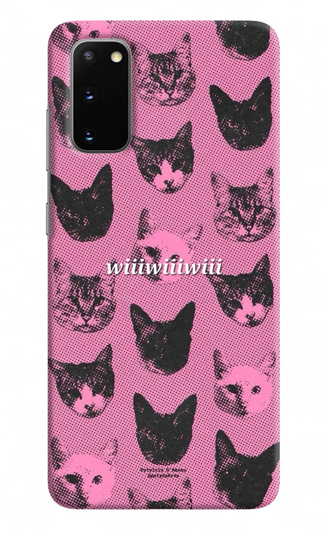 Pink Cats Samsung S20 Hard Case Back Cover by Casekaro