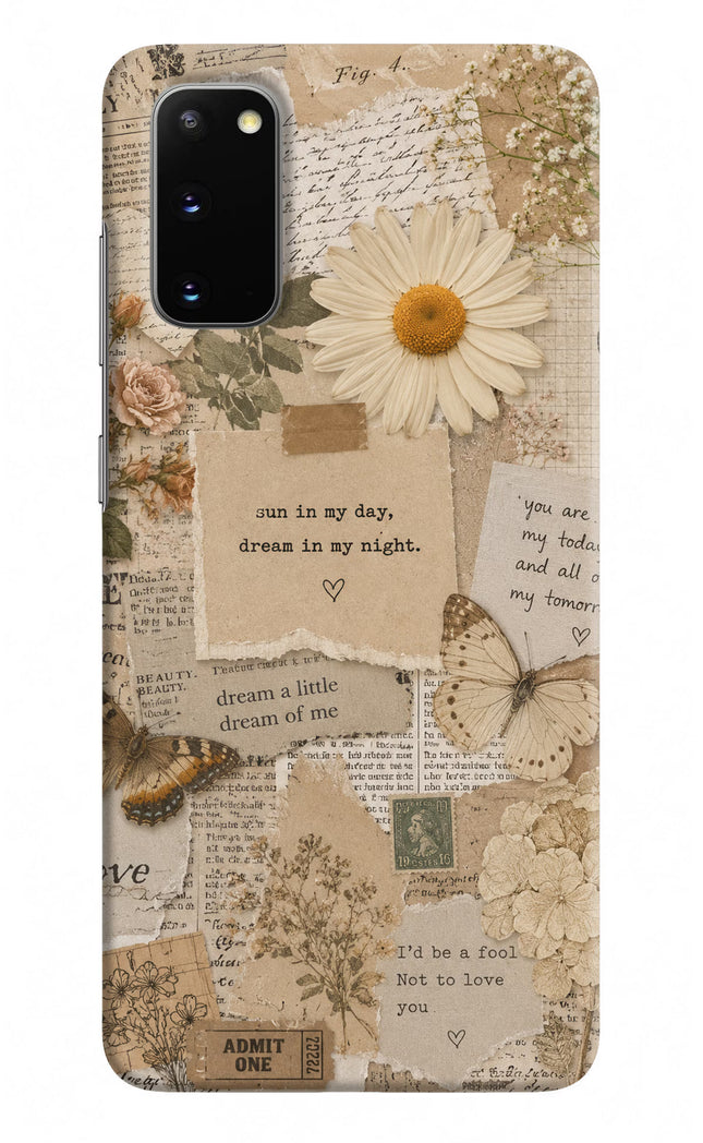 Vintage case Samsung S20 Hard Case Back Cover by Casekaro