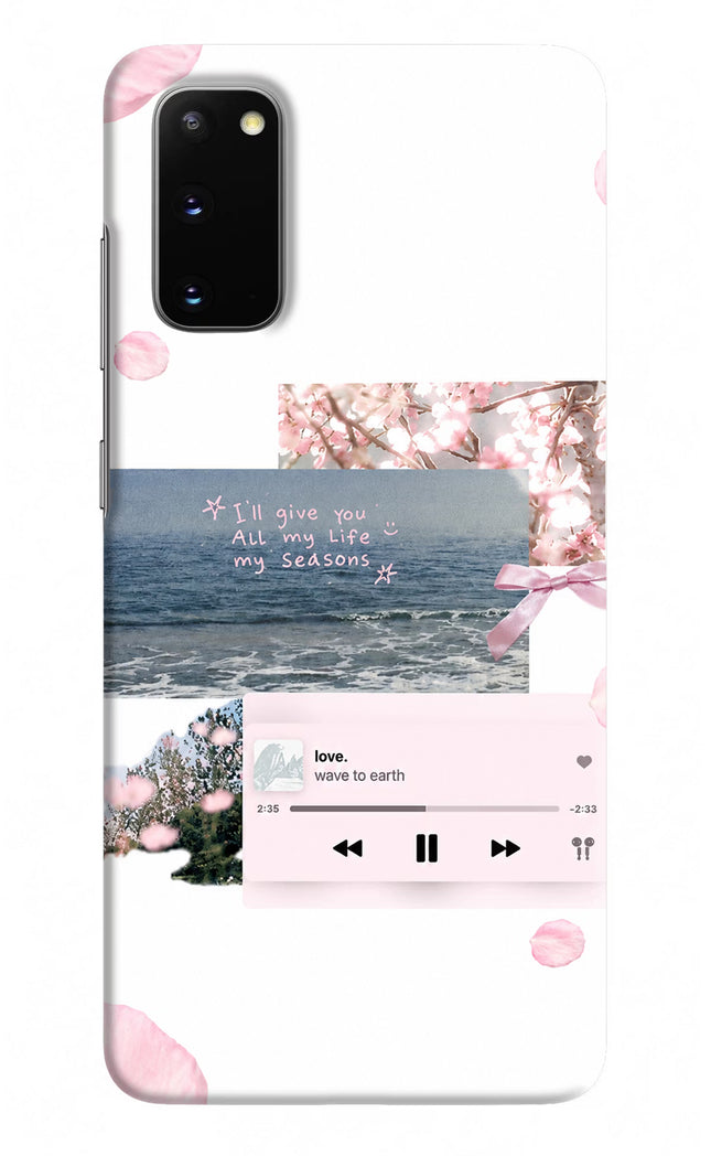 Wave to earth Samsung S20 Hard Case Back Cover by Casekaro