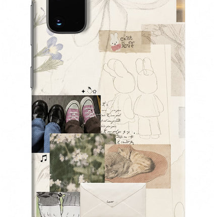Soft Aesthetic Samsung S20 Hard Case Back Cover by Casekaro