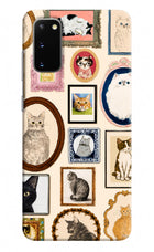 Mirror Cats Samsung S20 Hard Case Back Cover by Casekaro