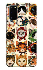 Cool Cat Samsung S20 Hard Case Back Cover by Casekaro